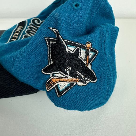 Green and Blue Sharks Hat with Adjustable Fit - Picture 4 of 8